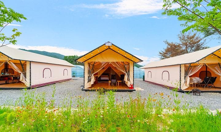 (주)더그린포천 농업회사법인(민트글램핑) 캠핑장 · GoCamping 제공