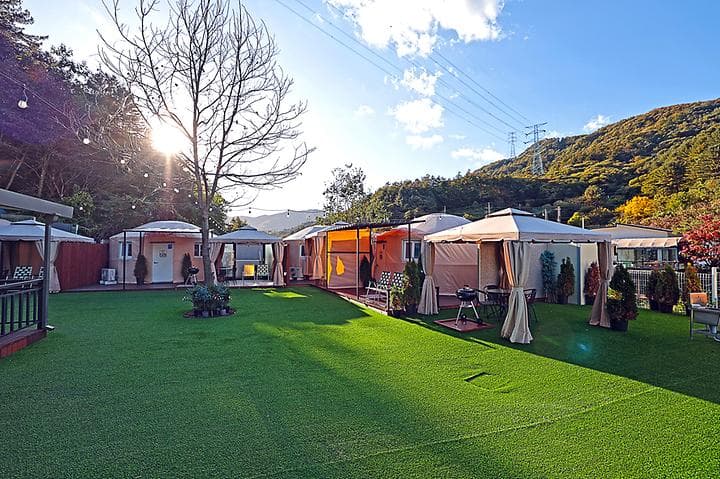 두밀 노천스파 글램핑 캠핑장 · GoCamping 제공