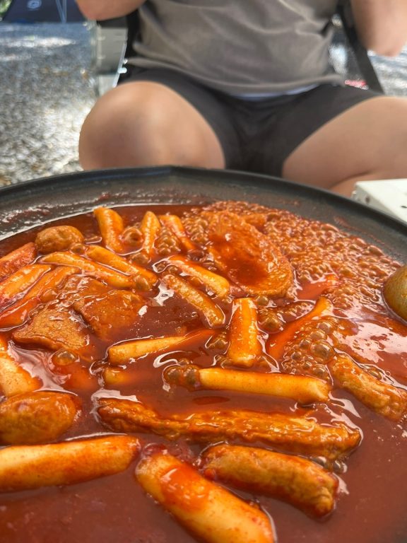 캠핑장에서 만들어 먹은 떡볶이