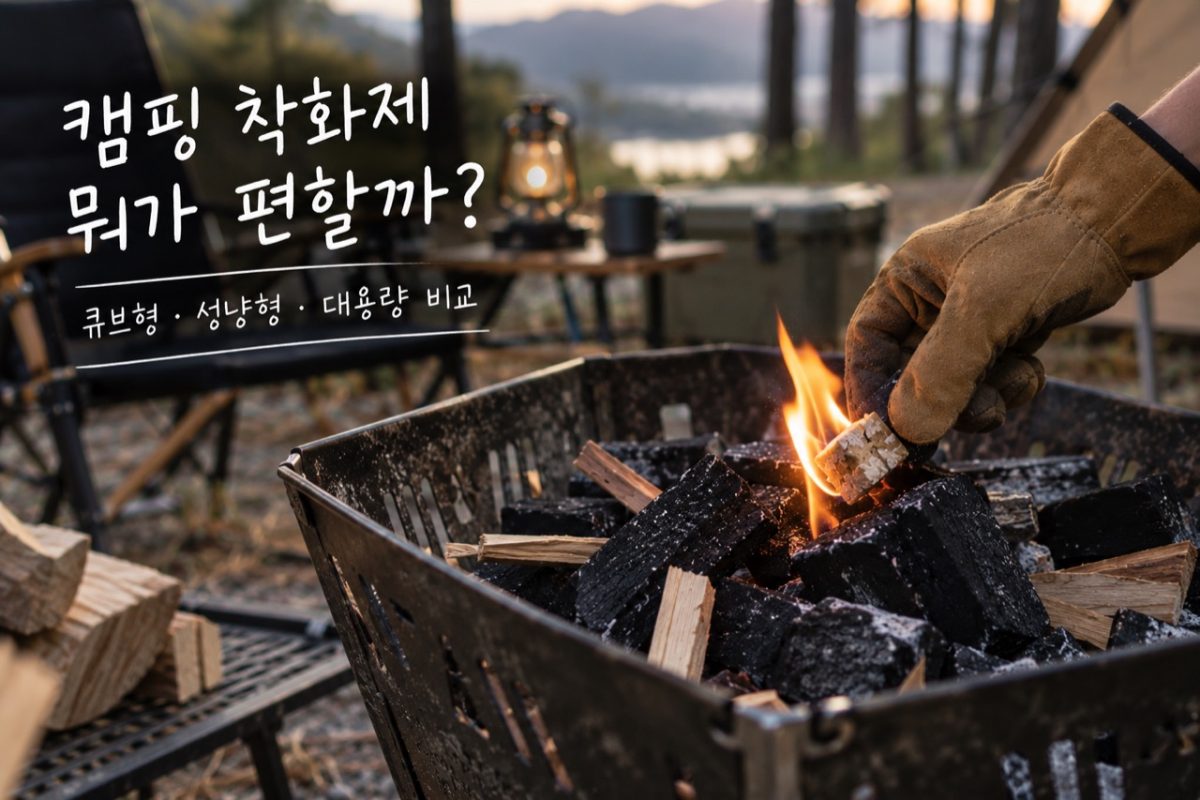 캠핑 착화제 뭐가 편할까? 큐브형·성냥형·대용량 비교 · 원문 대표 이미지